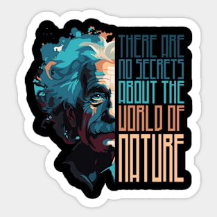 Nature’s Wisdom: Einstein's Insight Sticker